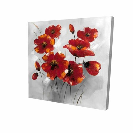 BEGIN HOME DECOR 12 x 12 in. Anemone Flowers-Print on Canvas 2080-1212-FL8